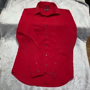 Express Men’s Red Button Down Shirt